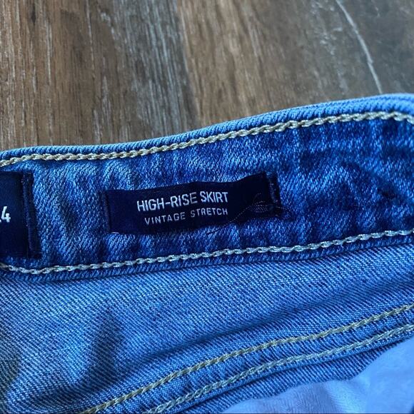 Hollister Distressed High-Rise Vintage Stretch Skirt Size 0 - Picture 8 of 10
